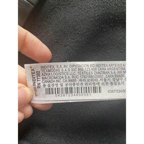 ZARA WOMAN FAUX LEATHER Pants XXL Black HIGH-WAISTED LEGGINGS ANKLE ZIPPER NWOT - Picture 11 of 16